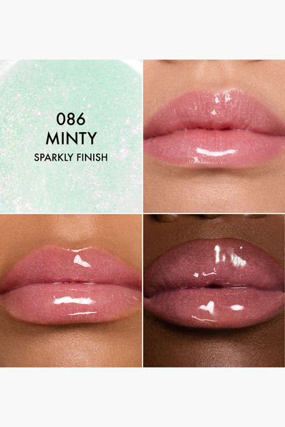 CHRISTIAN DIOR ADDICT LIP GLOW OIL HYDRATING LIP OIL HIGH SHINE GLOSS (086 MINTY SOARLY)