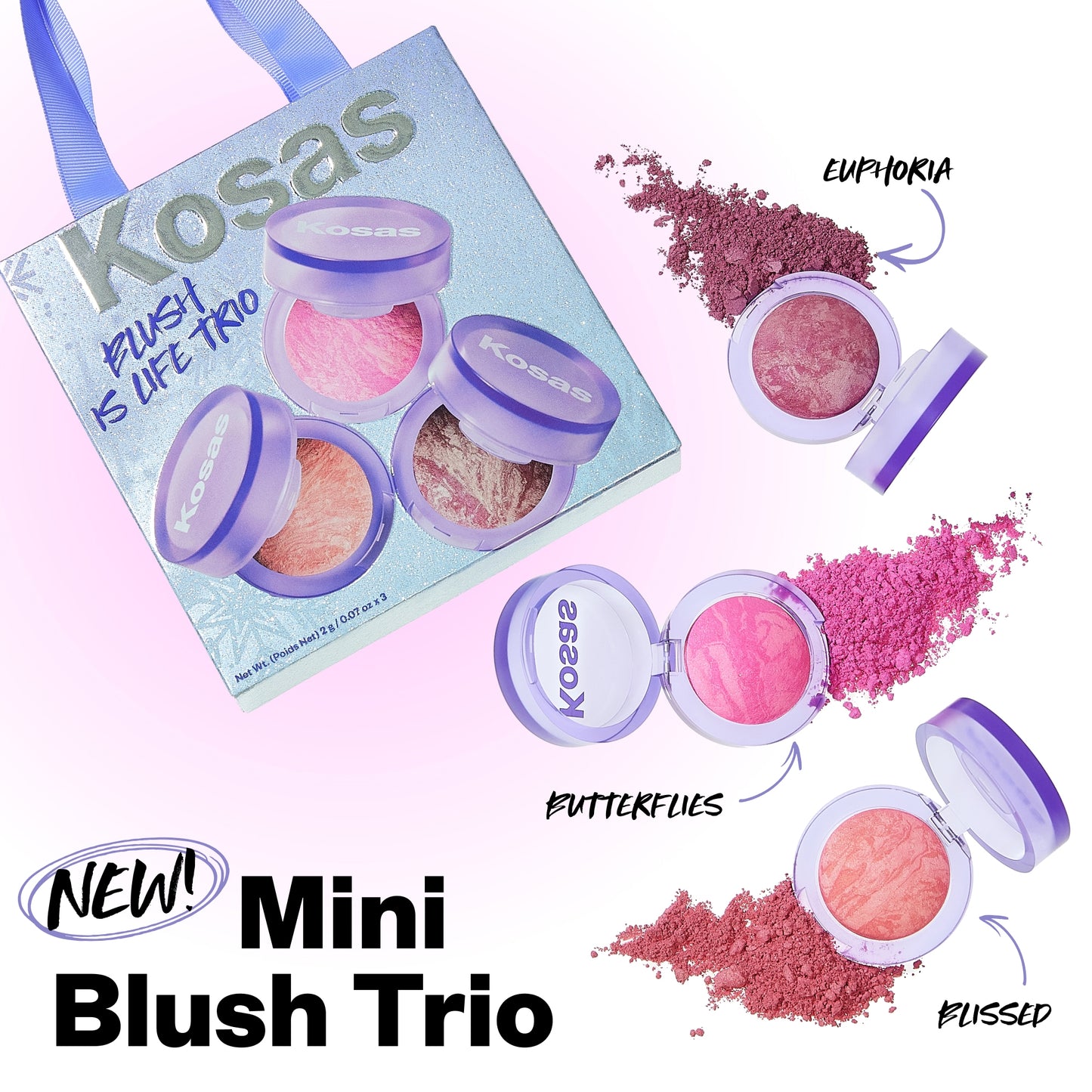 Kosas  Mini Blush is Life Trio Gift Set