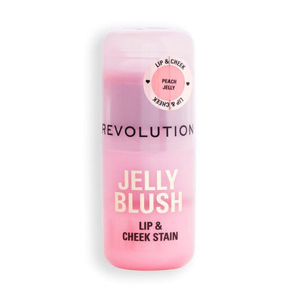REVOLUTION JELLY BLUSH STICK LIP AND CHEEK STAIN (PEACH)