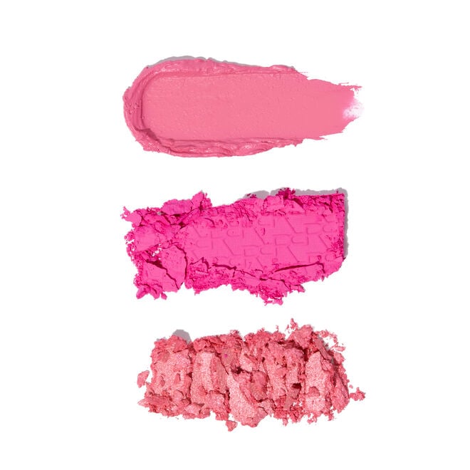 REVOLUTION BEAUTY BLUSH ICON PALETTE TRIO BLUSH  (HOT PINK FLAG)