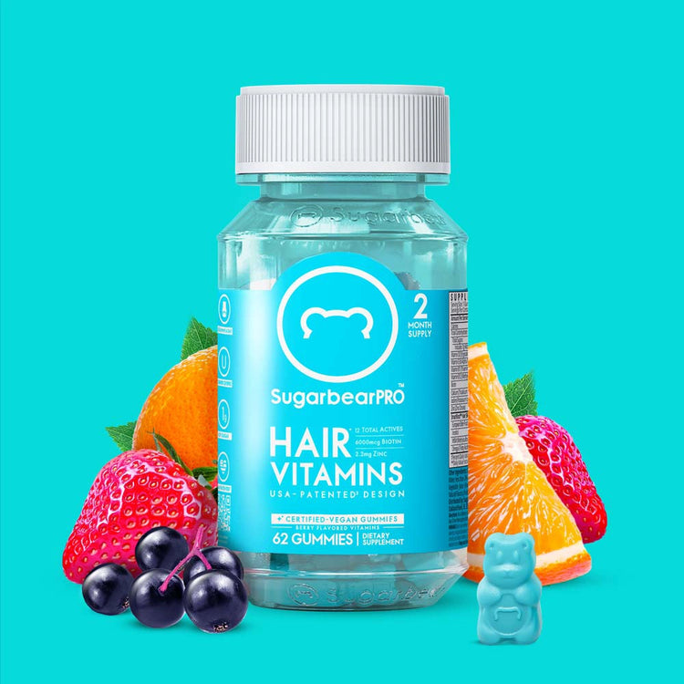 SUGARBEAR PRO  HAIR VITAMIN GUMMIES NEW FORMULA (2 MONTH SUPPLY)