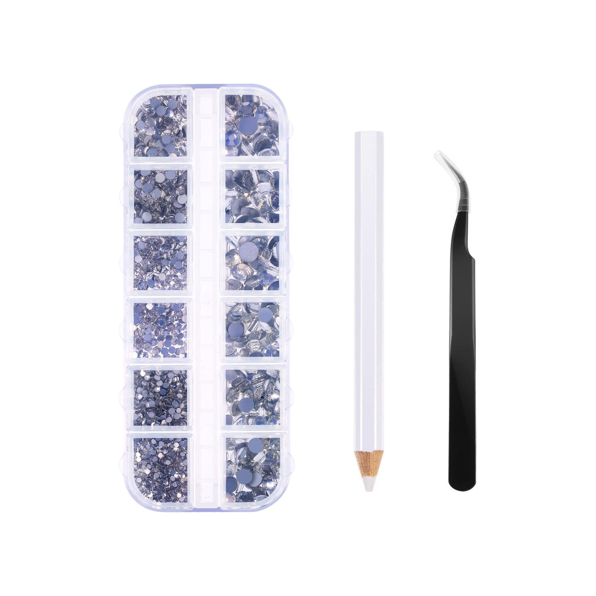 SNAPAHOLICSHOP Face Strass 2000 Pieces Flat Back Gems Rhinestones 6 Sizes — view 2