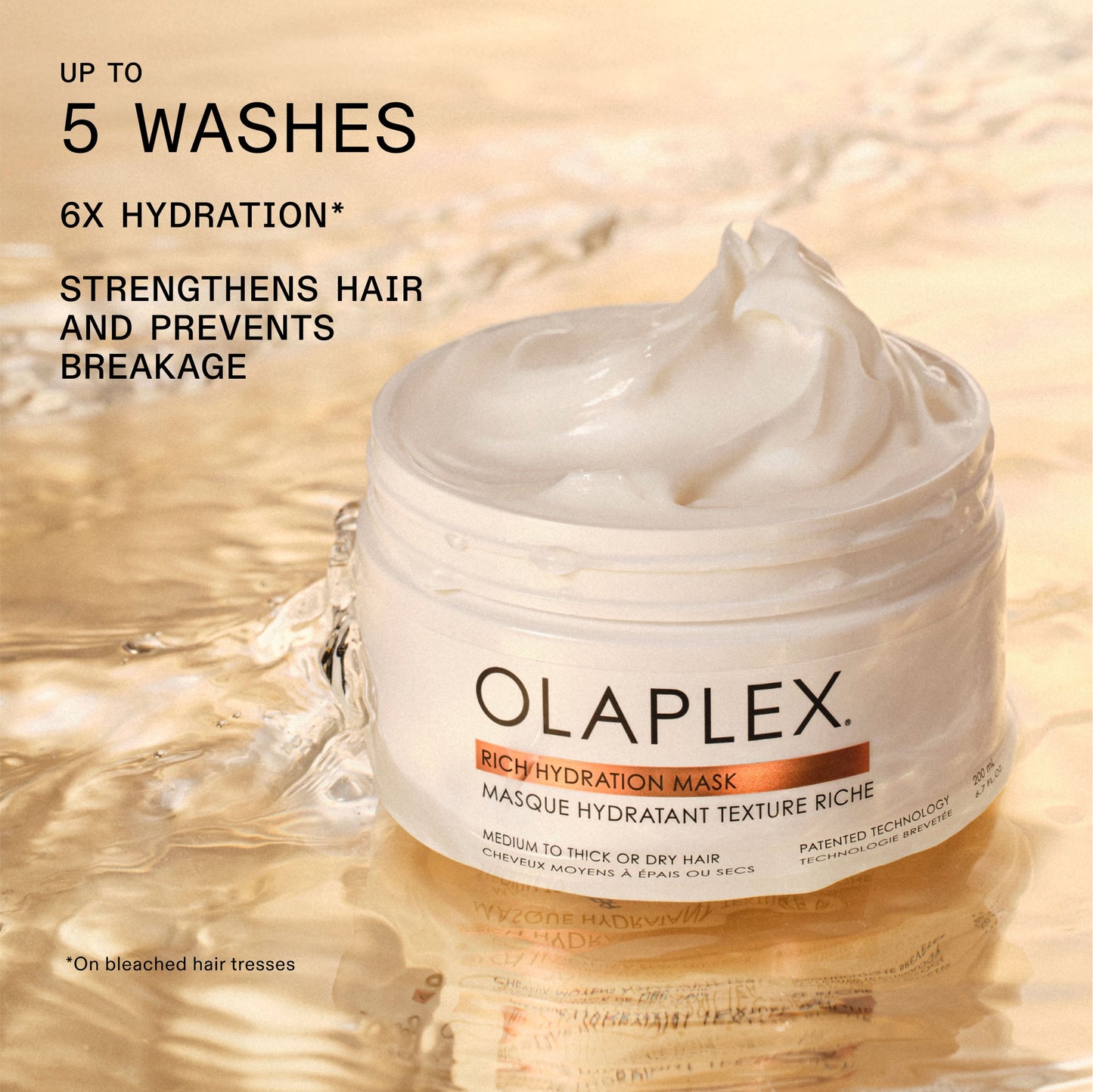Olaplex  Rich Moisture Hydration and Anti-Frizz Hair Mask for Dry or Medium to Thick Hair
