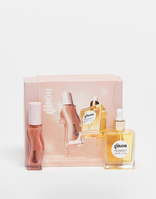 Gisou  Glossy & Glazed Hair & Lip Oil Gift Set