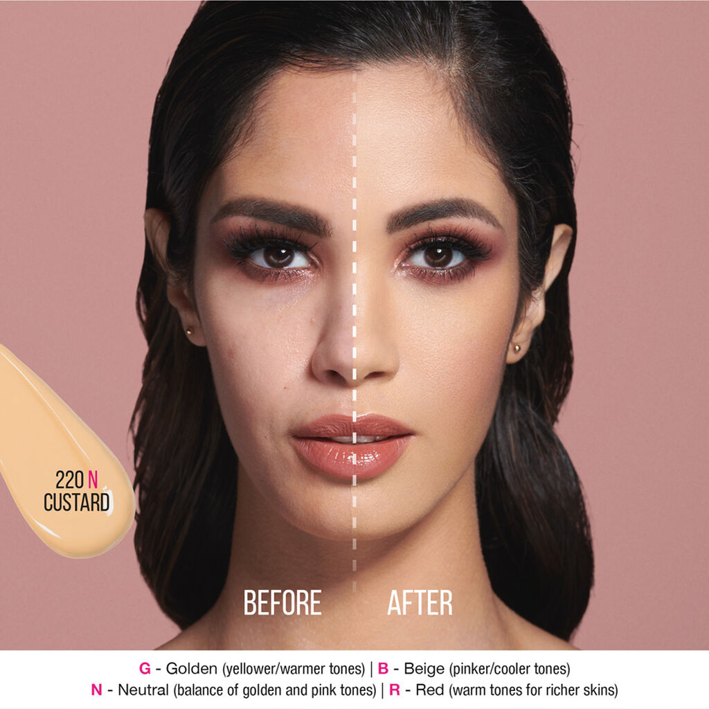 HUDA BEAUTY #FAUXFILTER LUMINOUS MATTE FOUNDATION (220 CUSTARD)