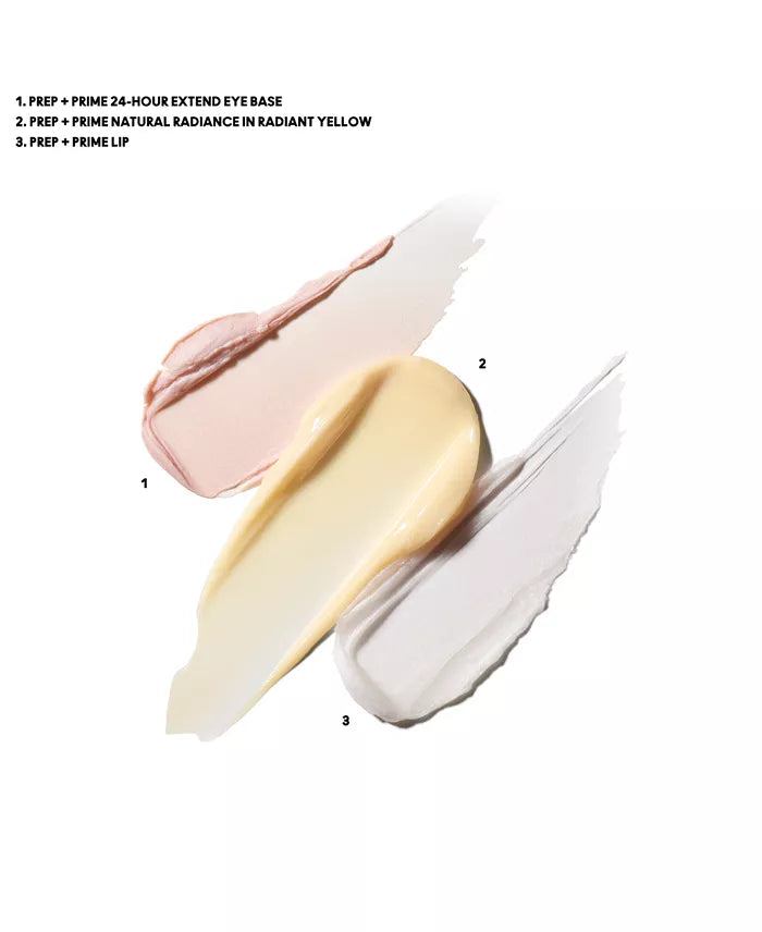 MAC COSMETICS  3 PIECES PRIMPED & PREPPED SET (RADIANT YELLOW)