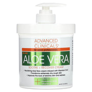 ADVANCED CLINICALS ALOE VERA SOOTHE + RECOVER CREAM SPA SIZE