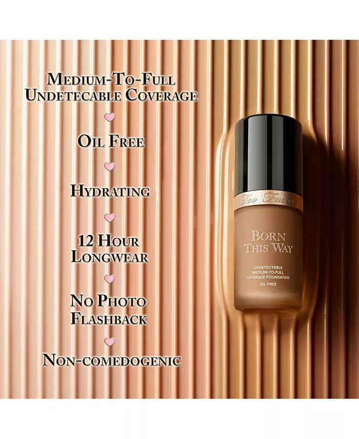 TOO FACED BORN THIS WAY FLAWLESS COVERAGE NATURAL FINISH  FOUNDATION (WARM NUDE)