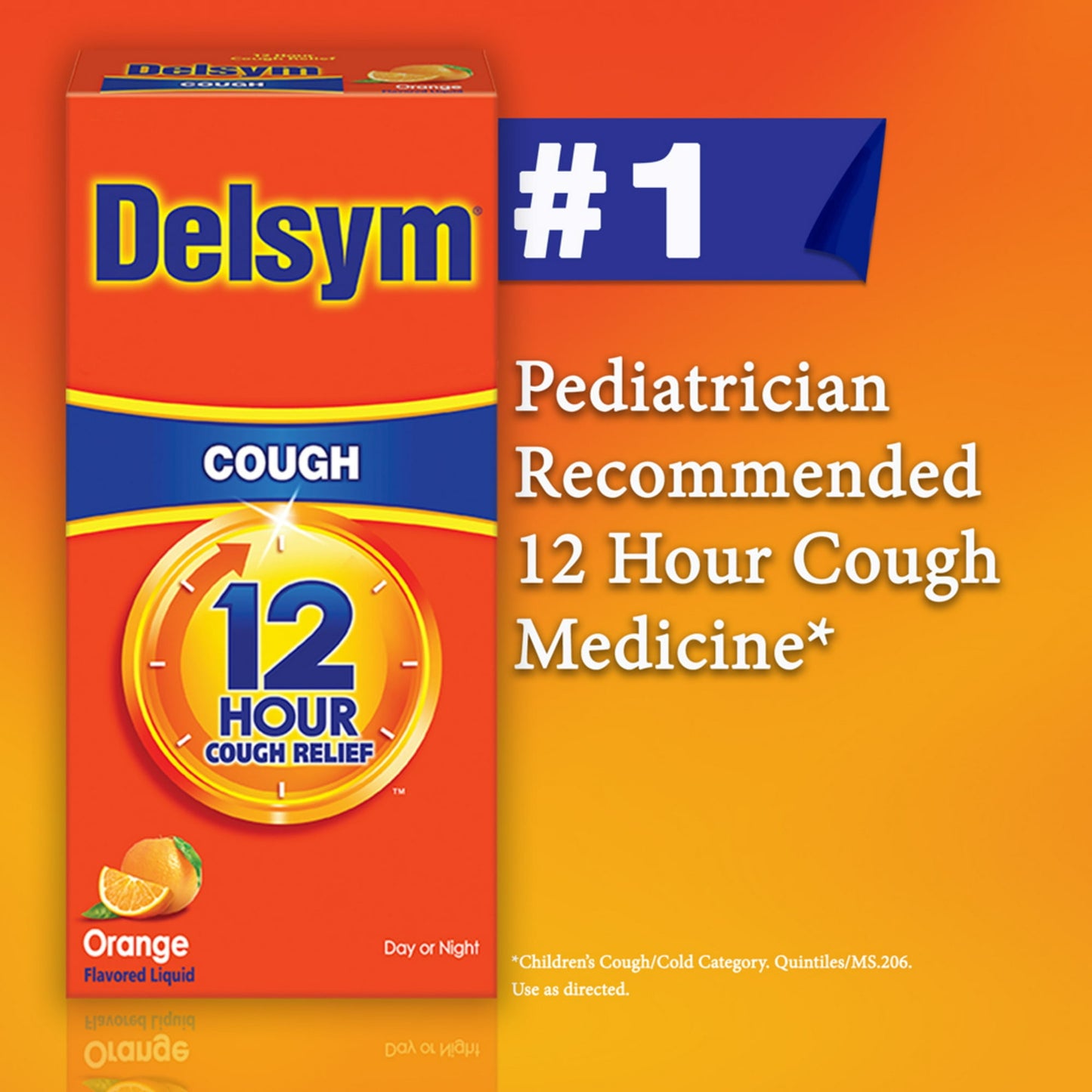 DELSYM ADULT 12 HOUR COUGH RELIEF (ORANGE)