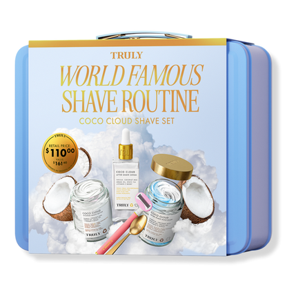 TRULY BEAUTY WORLD FAMOUS SHAVE ROUTINE COCO CLOUD SHAVE SET