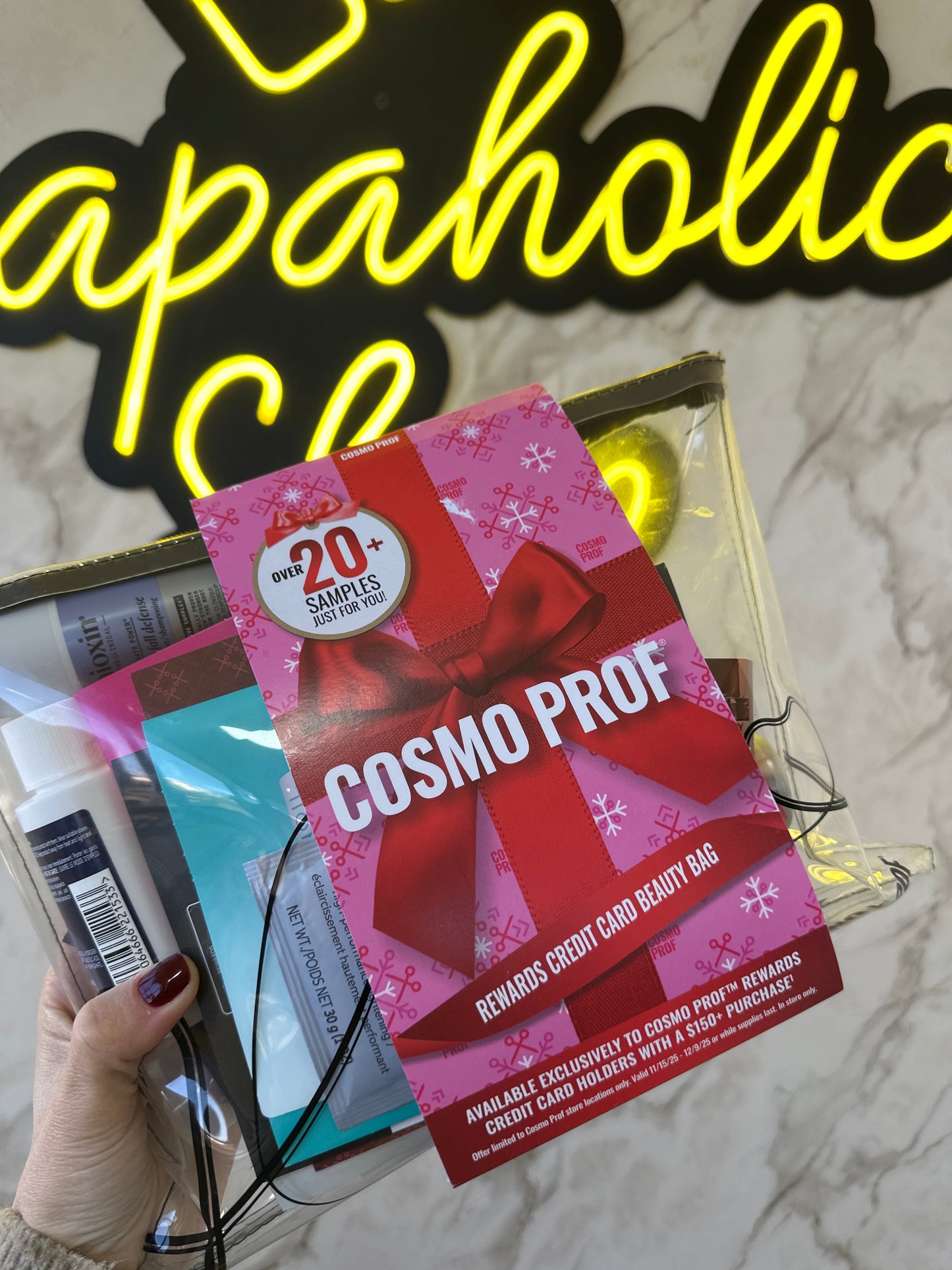 COSMO PROF OVER 20+ SAMPLES FOR YOU ALL HAIR PRODUCTS