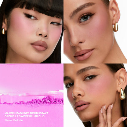 PATRICK TA MAJOR HEADLINES - DOUBLE-TAKE CREME & POWDER BLUSH DUO(THANK ME LATER)