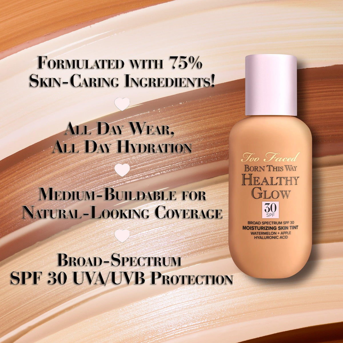 Too Faced Born This Way Healthy Glow Skin Tint Foundation(Vanilla)