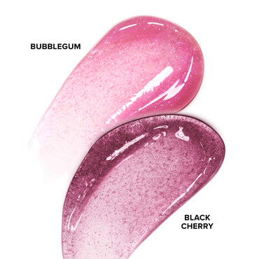 Too Faced Kissing Jelly Lip Oil Gloss: Perfect Pair Set (bubblegum +black cherry)
