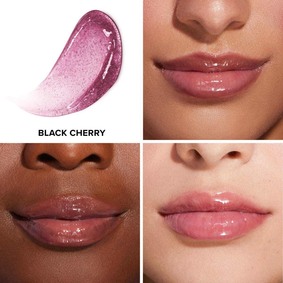 Too Faced Kissing Jelly Lip Oil Gloss: Perfect Pair Set (bubblegum +black cherry)
