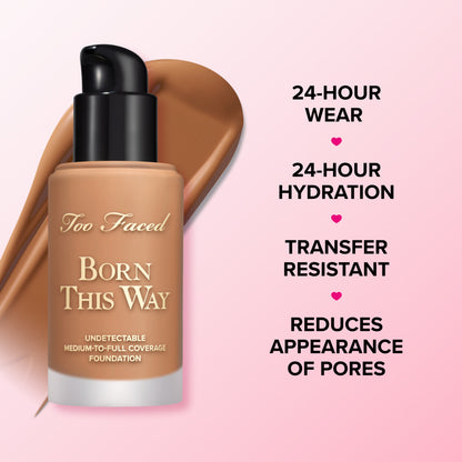 TOO FACED BORN THIS WAY UNDETECTABLE MEDIUM TO FULL COVERAGE FOUNDATION (SNOW)