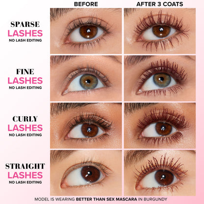 TOO FACED BETTER THAN SEX MASCARA BURGENDY COLOR