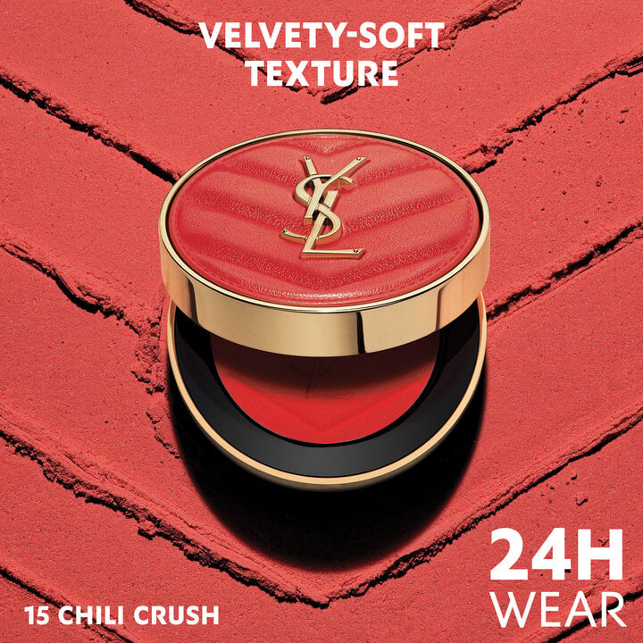 YVES SAINT LAURENT MAKE ME BLUSH 24 H BUILDABLE BLUSH (15-chili crush)