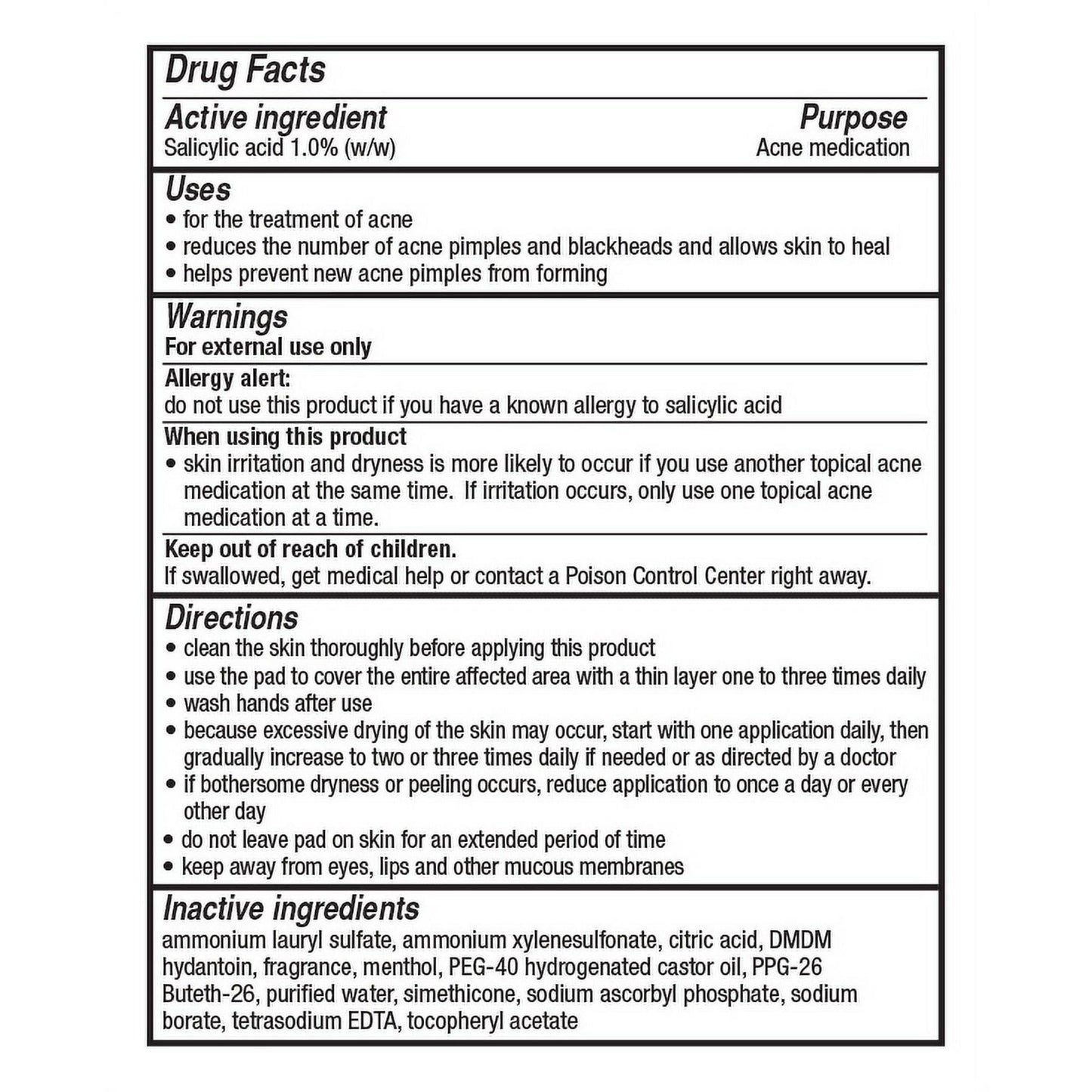 STRIDEX MAXIMUM ALCHOOL FREE 55 PADS (BLUE)