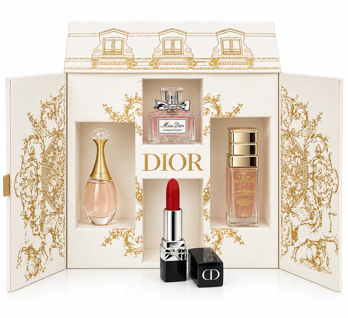 Dior Prestige Luxury Beauty & Fragrance Gift Set – Exclusive 4-Piece Collection