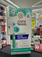 CURU NANDA RECHARGEABLE ROTARY TOOTHBRUSH WITH 2 BRUSH MODES + USB