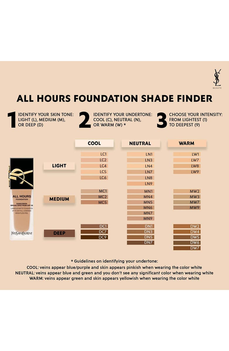 YVES SAINT LAURENT ALL HOUR FOUNDATION (LW7)