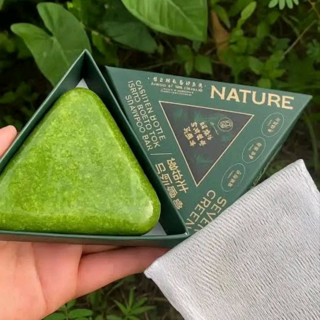 GREENLEM GRASS BLACK HAIR NOURISHING SHAMPOO SOAP
