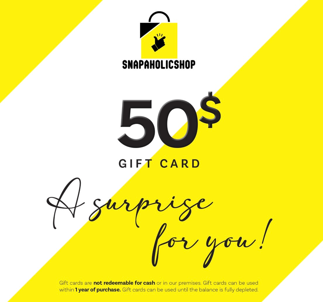 Snapaholic shop gift card