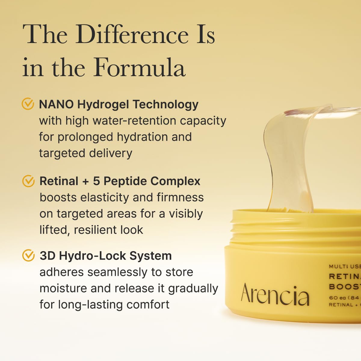 ARENCIA FIRMING AND LIFTING RETINAL BOOSTING ETE MASK