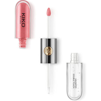 KIKO MILANO UNLIMITED DOUBLE TOUCH LIQUID LIP COLOUR (112 satin peach rose)