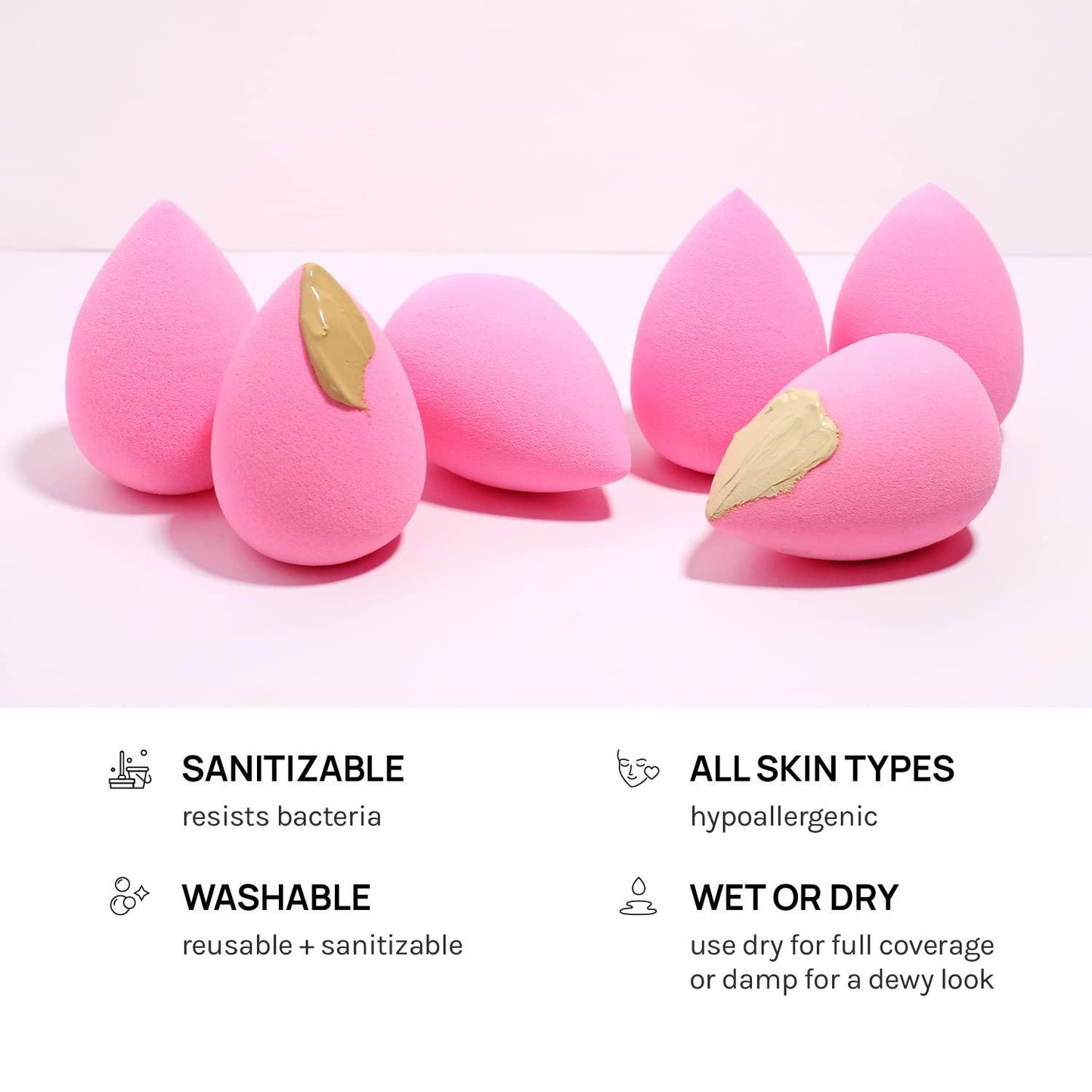 Aoa Studio High End Makeup Sponge (Pack Of 6)