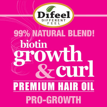 Difeel Biotin Growth & Curl  Premium Hair Oil With Biotin