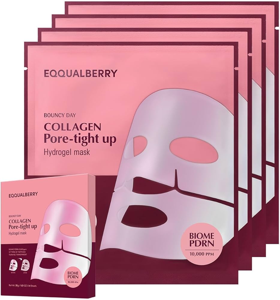 EQQUALBERRY COLLAGEN PORE - TIGHT UP (PACK OF 4 MASKS)