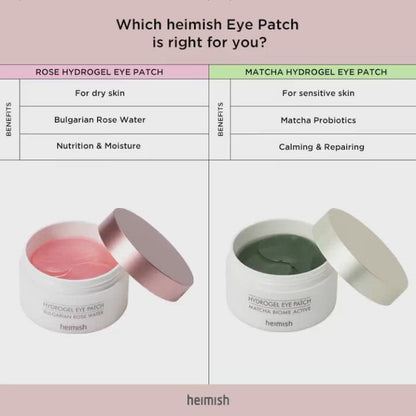 HEIMISH BULGARIAN ROSE WATER HYDROGEL EYE PATCH 60 PIECES