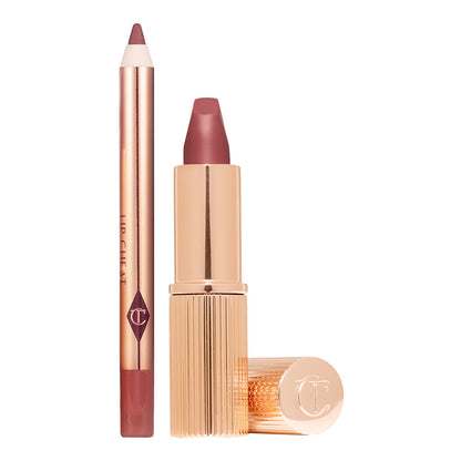 CHARLOTTE TILBURY PILLOW TALK LIP KIT (PILLOW TALK MEDIUM+MATTE REVOLUTION)