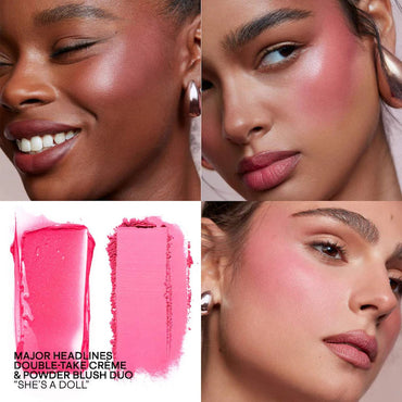 PATRICK TA MAJOR HEADLINES - DOUBLE-TAKE CREME & POWDER BLUSH DUO(shesA DOLL)