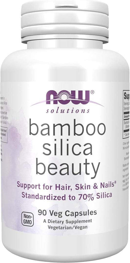 NOW SUPPELEMENTS BAMBOO SILICA BEAUTY VEG CAPSULES