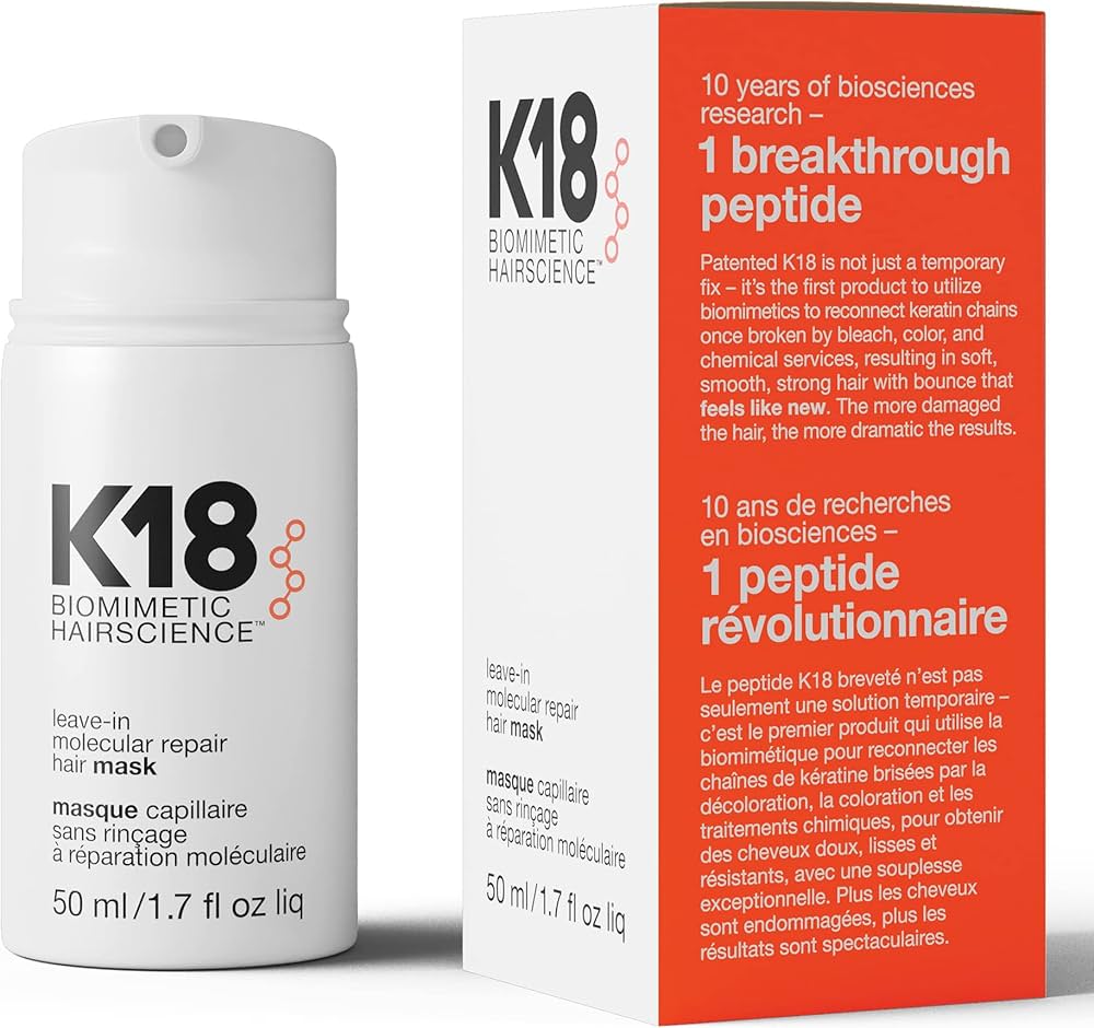 K18 Biomimetic Hairscience  Leave-In Molecular Repair Hair Mask