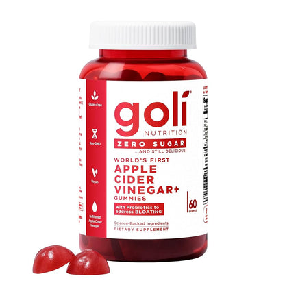 GOLI NUTRITION ZERO SUGAR APPLE CIDER VINEGAR GUMMIES