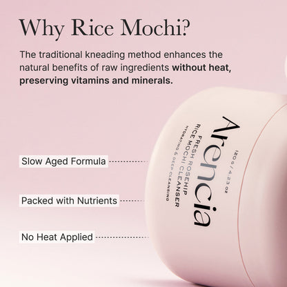 ARENCIA FRESH ROSESHIP RICE MOCHI CLEANSER