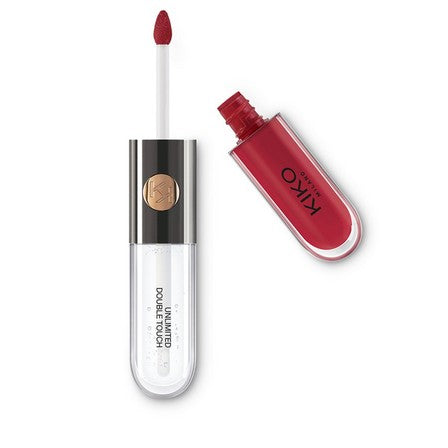 KIKO MILANO UNLIMITED DOUBLE TOUCH LIQUID LIP COLOUR (108 SATIN CURRANT RED)