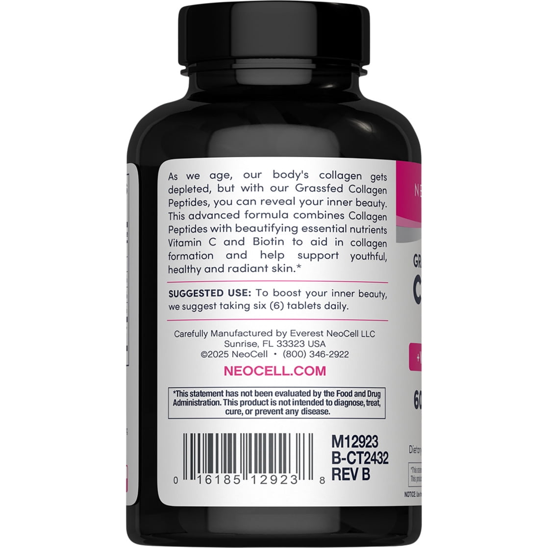 NEOCELL GRASSFED COLLAGEN PEPTIDES VITAMIN C AND BIOTIN