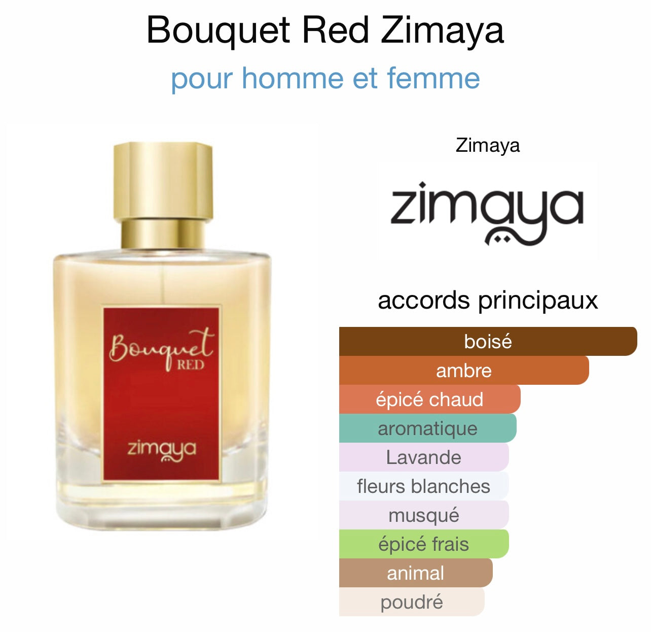 Zimaya Bouquet Red  Eau De Parfum - Unisex