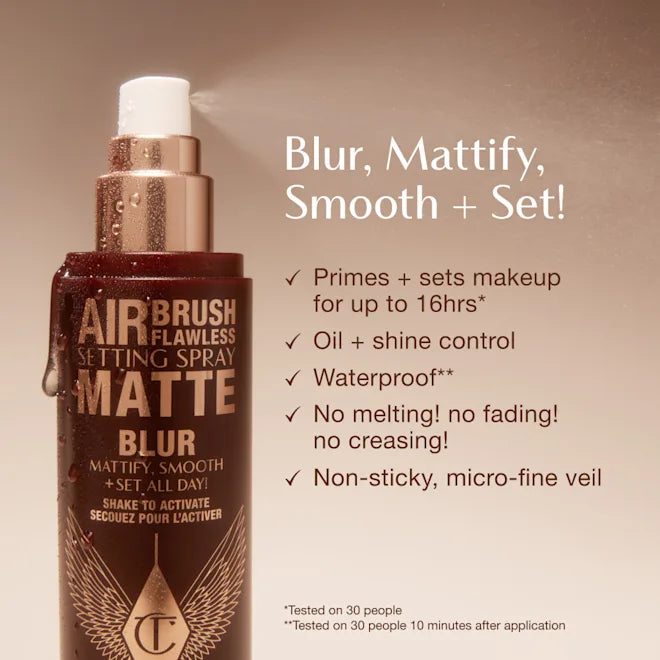 CHARLOTTE TILBURY AIRBRUSH FLAWLESS MATTE SETTING SPRAY (100 ml)