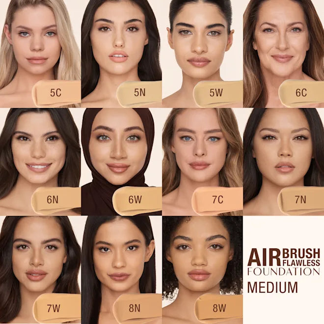 CHARLOTTE TILBURY STAYS ALL DAY FOUNDATION FULL COVERAGE NEW (7 NEUTRAL)