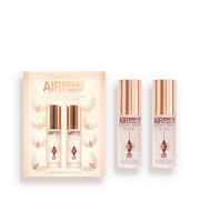 CHARLOTTE TILBURY AIRBRUSH FLAWLESS MINI SETTING SPRAY KIT TRAVEL SIZE FACE KIT