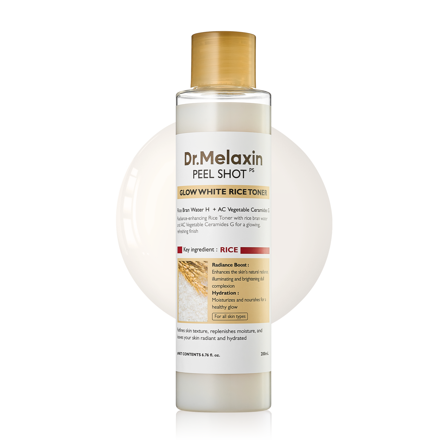 DR.MELAXIN PEEL SHOT GLOW WHITE RICE TONER