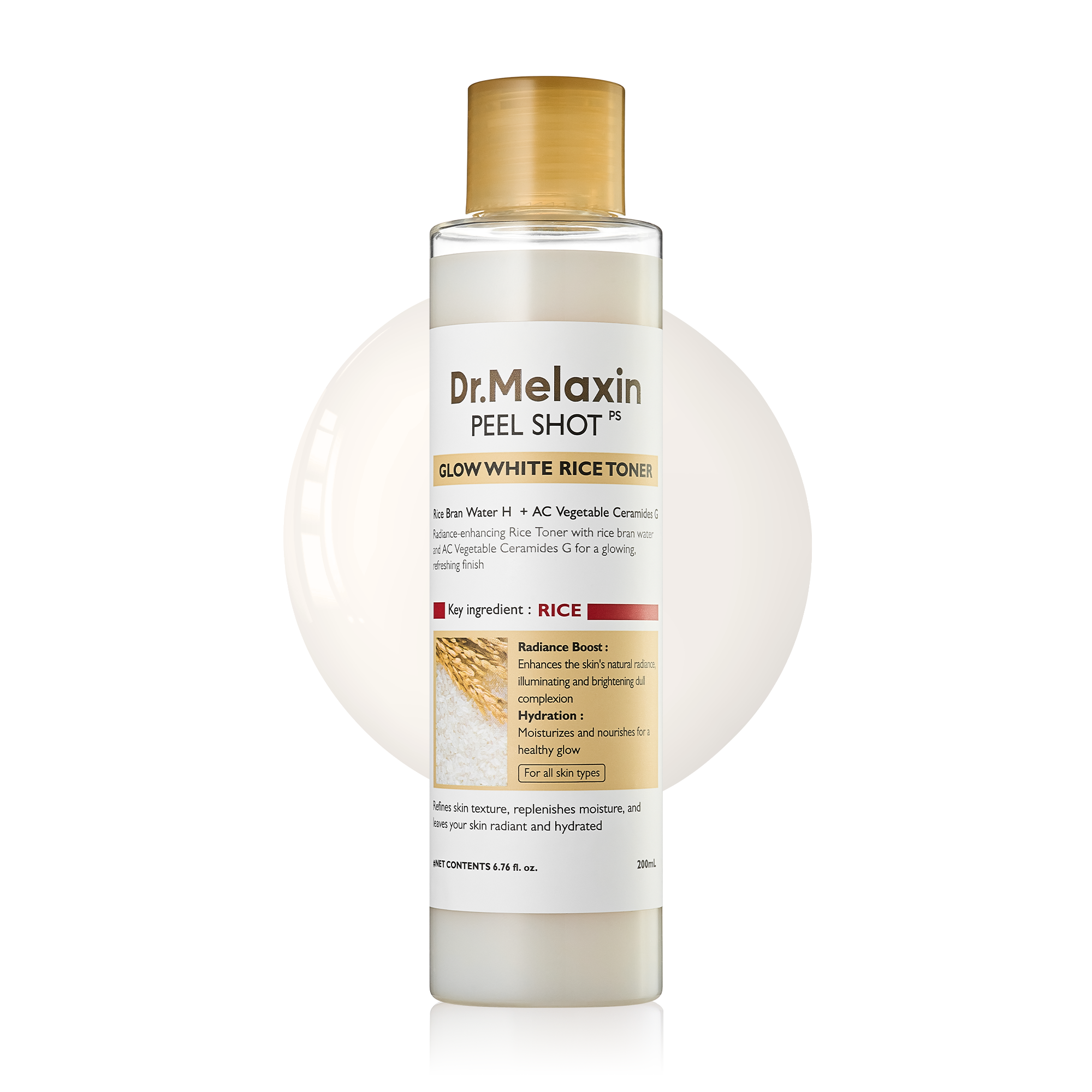 DR.MELAXIN PEEL SHOT GLOW WHITE RICE TONER