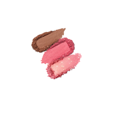 KIKO MILANO MULTI FINISH TRIO BLUSH & BRONZER FACE PALETTE (03)