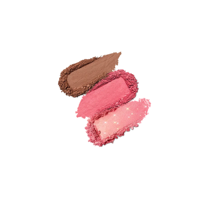 KIKO MILANO MULTI FINISH TRIO BLUSH & BRONZER FACE PALETTE (03)